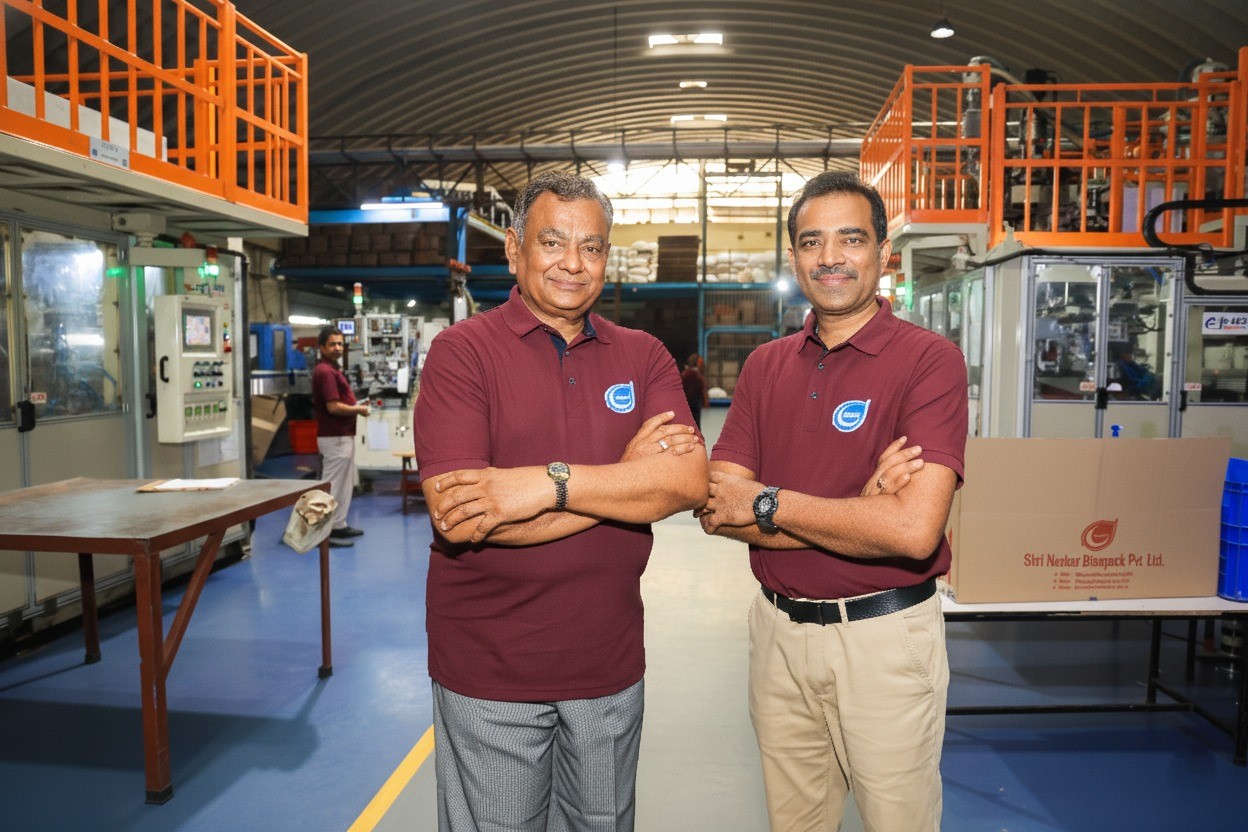 Modern plastic packaging manufacturing facility